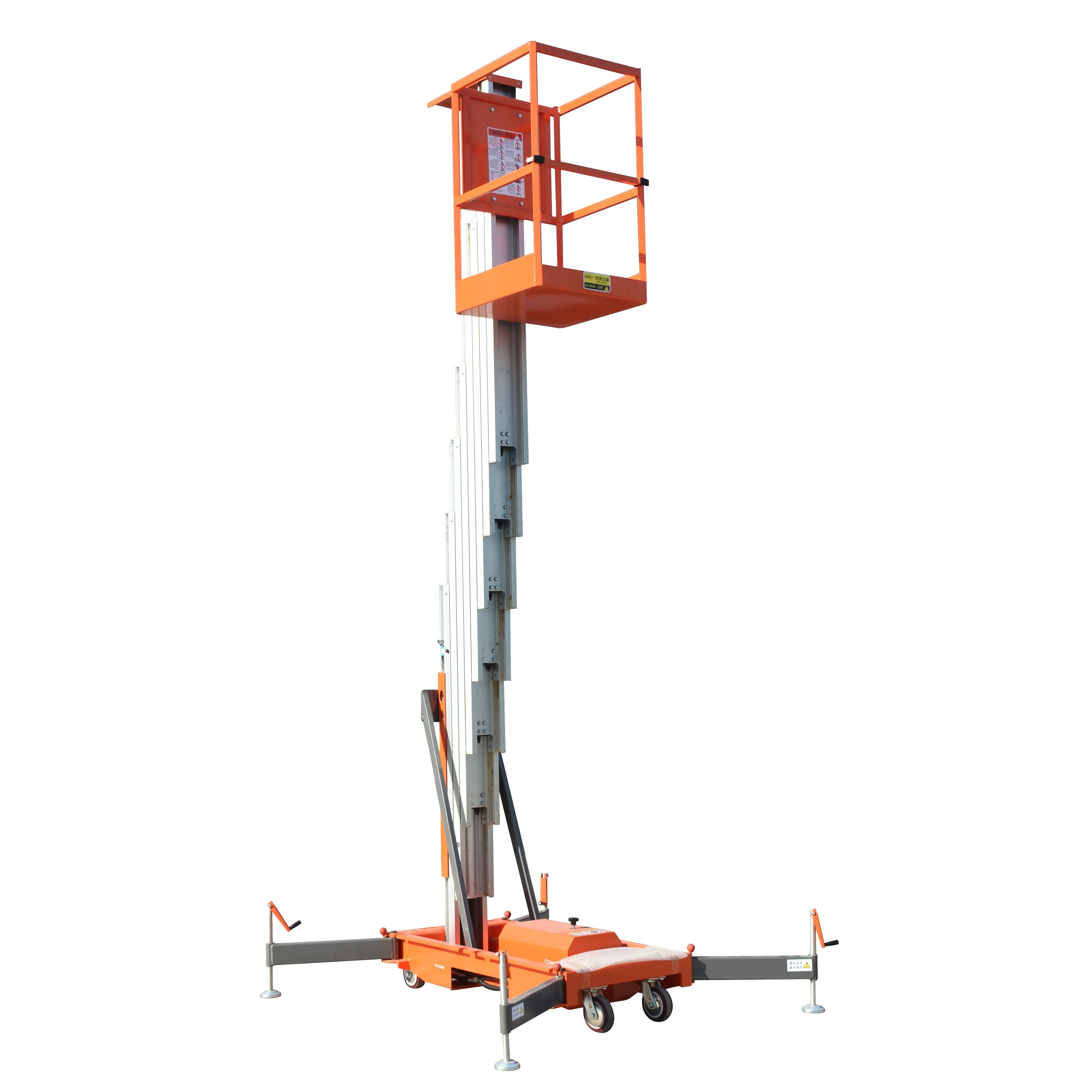 8m vertical mast lift AC power hydraulic lifts table