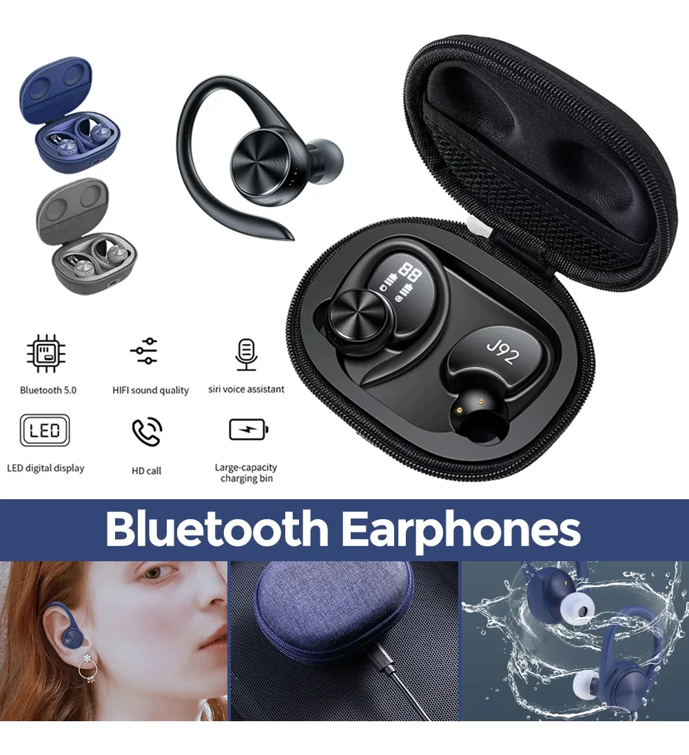 Woven Design J92 TWS Wireless Bluetooth Earbuds with Low Latency