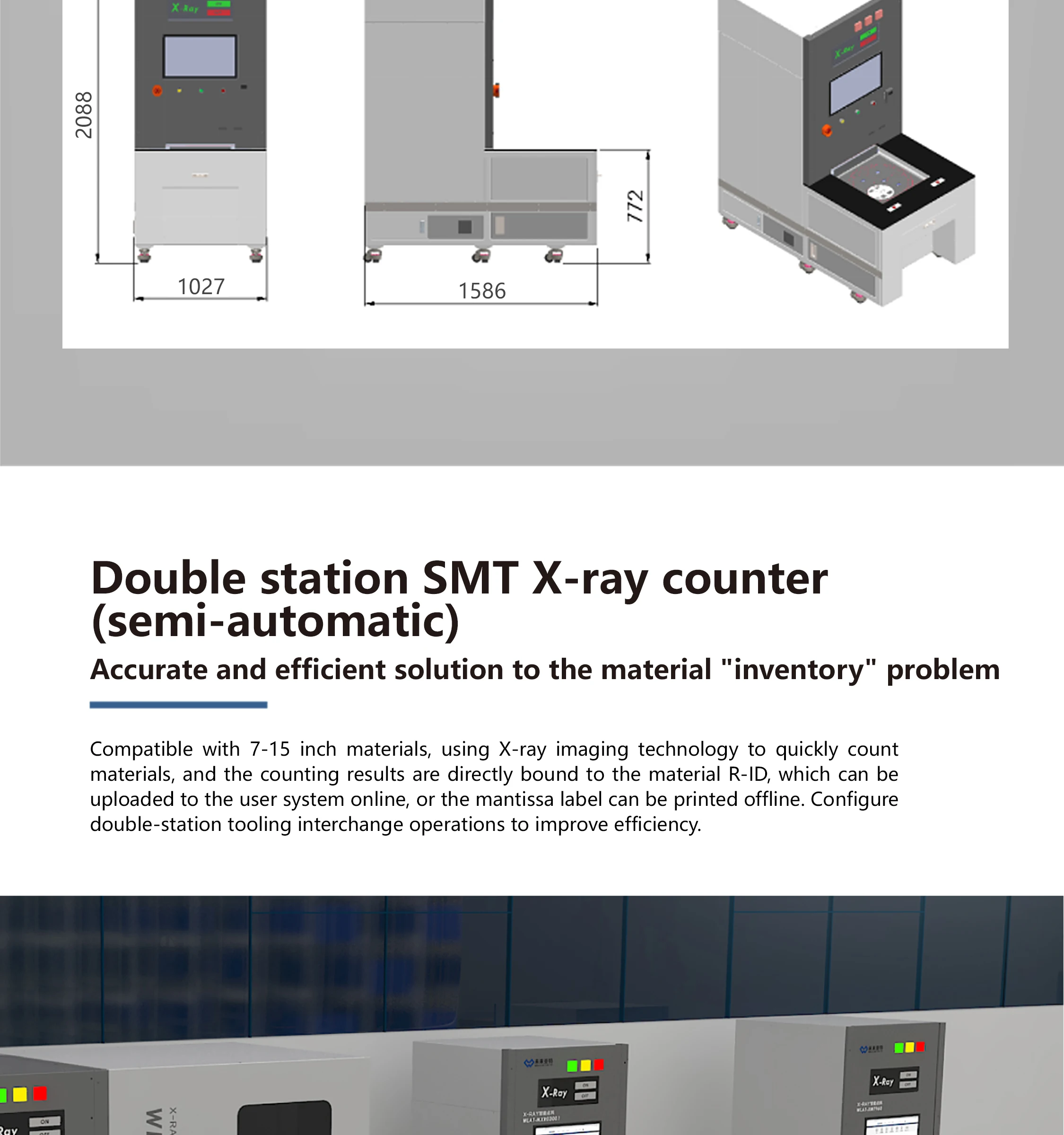 Smd Parts Counter Smt Electronic Component Reel Counter High Efficiency
