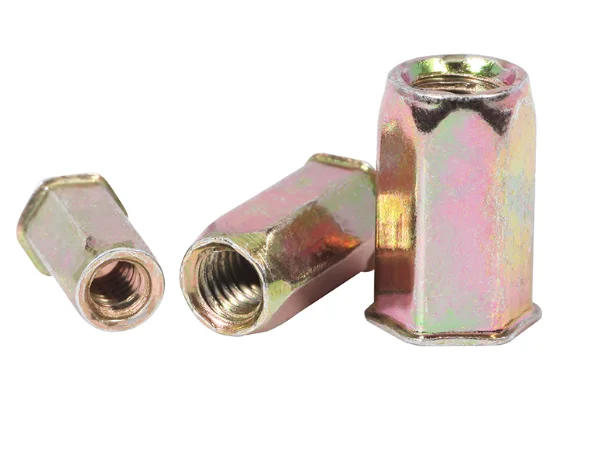 M4 M5 M6 M8 M10 M12 Steel Rivnut Countersunk Head Open Blind Threaded Insert Full Hex Rivet Nut