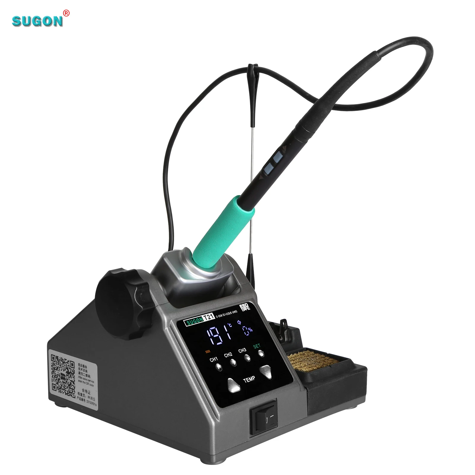SMD Sugon T21 Black Color BGA Soldering Rework Station for Mobile Phone Repair