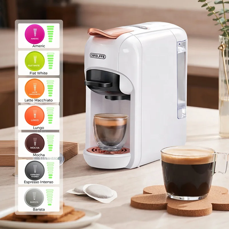 cafelffe コーヒーマシーン CAFELFFE自動カプセルコーヒーマシン5-in-1ホット/コールド