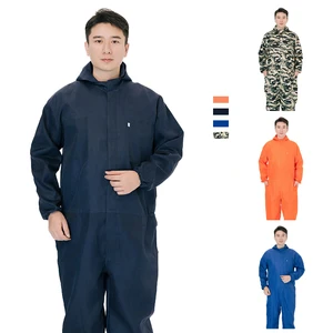 Wholesale Custom Men Long Sleeve Coveralls Uniforms Multi-Functional Mechanics Overalls Workwear Multi Pockets Jumpsuit