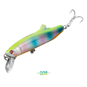 Cheery ABS Lifelike Midwater Minnow Wobbler Hard Bait for Snapper Bass Trout-Saltwater Sea Fishing Lure with Hooks – Minnow – view 4