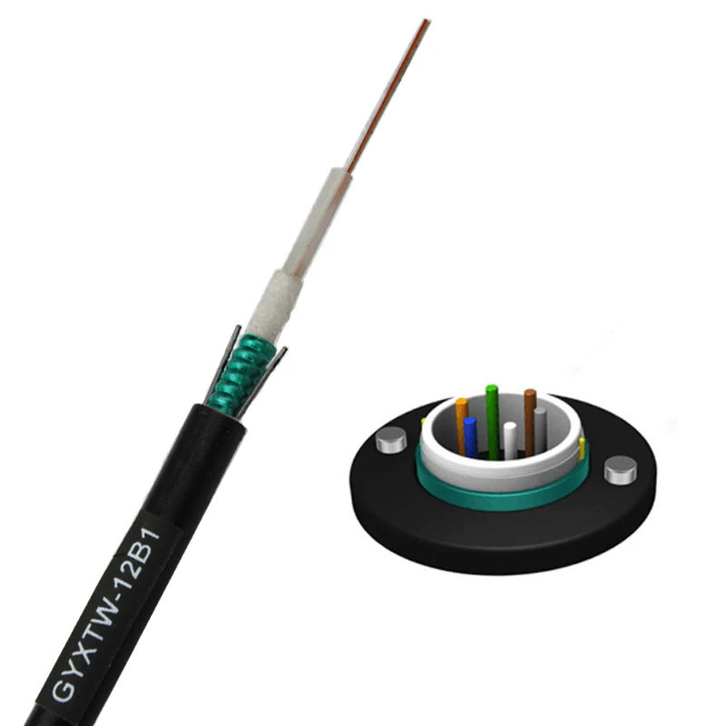 
2 4 6 8 16 24 Aerial Armoured Outdoor Gyxtw 1km Price g652d Single Mode 12 Core Fiber Optic Cable 