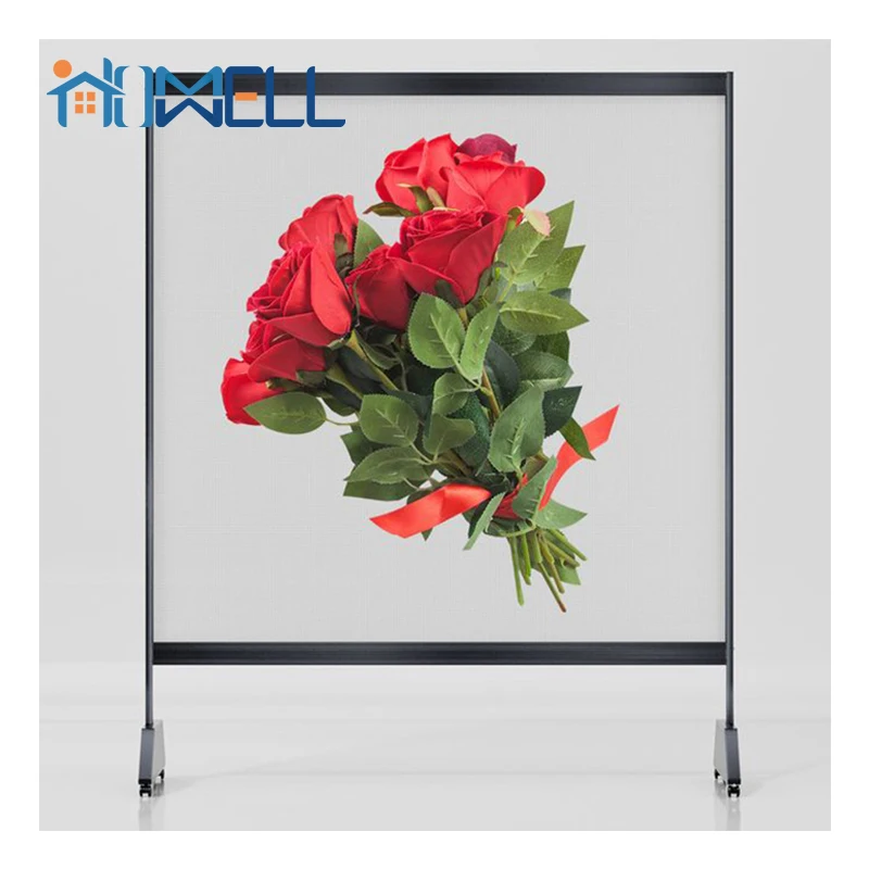 Flexible LED Film P6 Transparent Screen Airport Retail Store Shopping Mall Subway Exhibition Hall Use Welcome Display