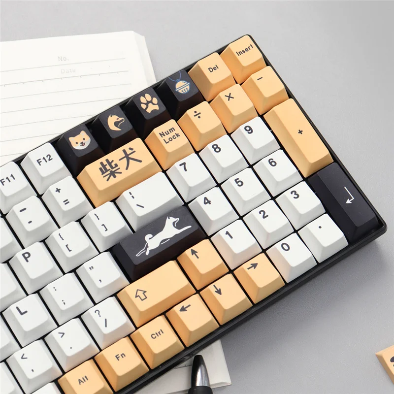 White Theme Keycaps Set, 129 Pcs outlets Dye-sub PBT Keycap Set, Navigation Keycap, Mechanical Keyboard Keycap, Cherry Profile Keycap, Cute Keycap