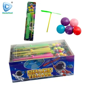 Hot Selling Plastic Bamboo Dragonfly Toys With Fruit Hard Candy