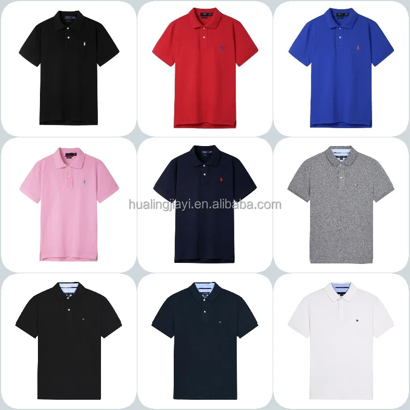 Men's Polo Shirt 100% Pure Cotton Plus Size Men's T-shirt Solid Color ...