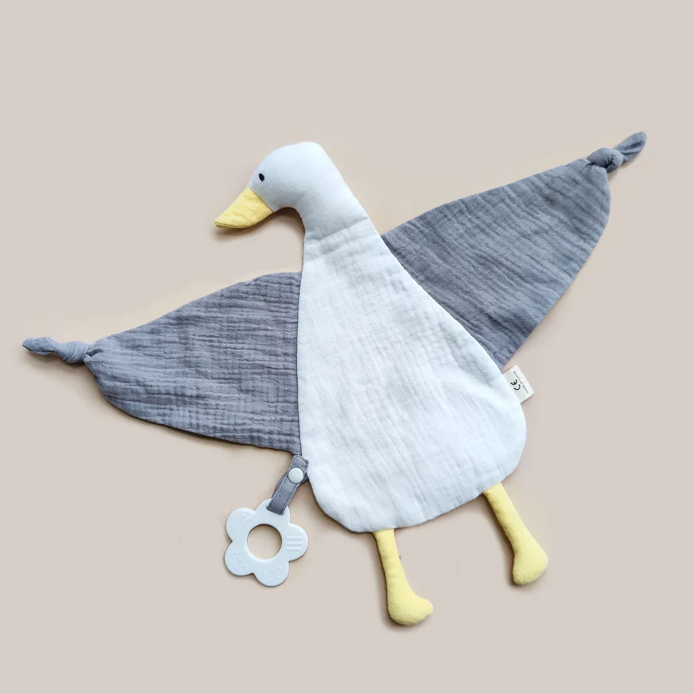 New Design Organic Muslin Baby Toy Blanket Custom Soft Kids