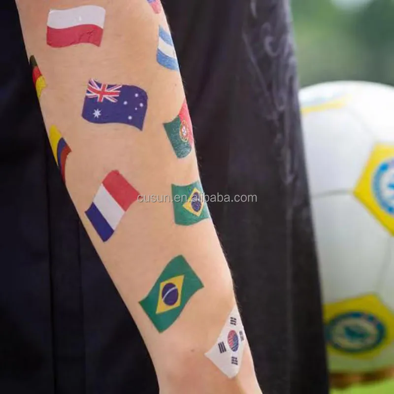 Festive Flag Flash Tattoos - Waterproof Temporary Tattoo Stickers | eBay