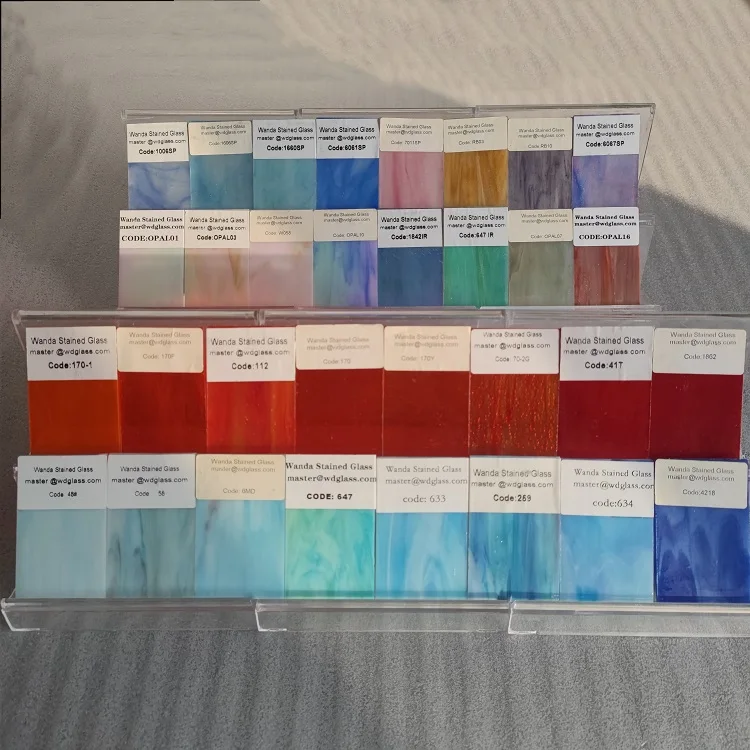 Wandior Factory Store Sample Box 300 Colors 50*80mm Stained Color Glass