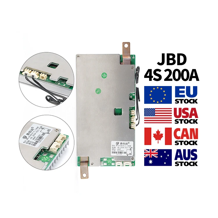 Jbd 4s 12.8v 12v 200a Smart Bms With Bluetooth And Heat Function Support  Protect And Balance Lifepo4 Lithium Battery Bms - Buy Jiabaida 150a 200a  12v 4s Smart Lithium Battery Bms Solar Energy Storage ...