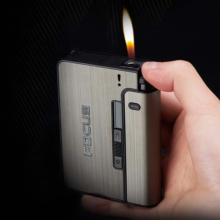 Automatic Smoke Can Be Changed Inflatable Lighter Cigarette case One  Individual Pressure and Moisture Proof Cigarette case