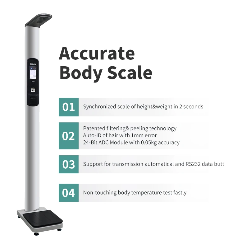 Sonka best selling products 2023 foldable movable ultrasonic height weighing scales elegant design