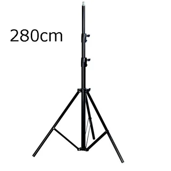 280cm Heavy Duty Studio Photography Light Stand Tripods for Speedlight Softbox and Umbrella with 1/4 Screw Head 2.8m