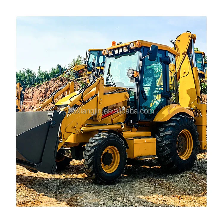 Backhoe Loader 4WD Large Capacity Bucket Front Digging Rear Shovel Loading Excavator For Sale