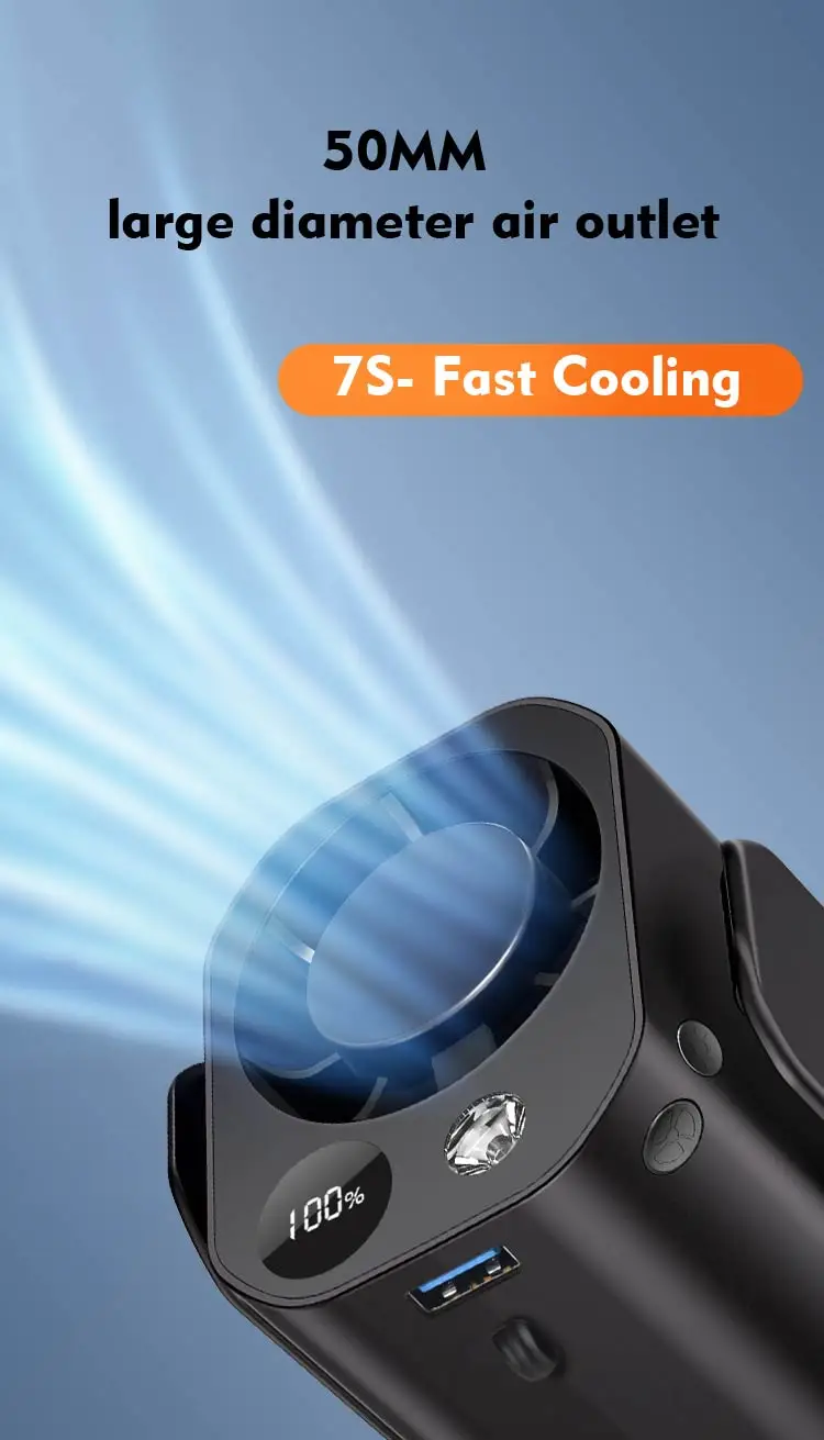 Waist Usb Fan, Plastic, Portable - detail 48