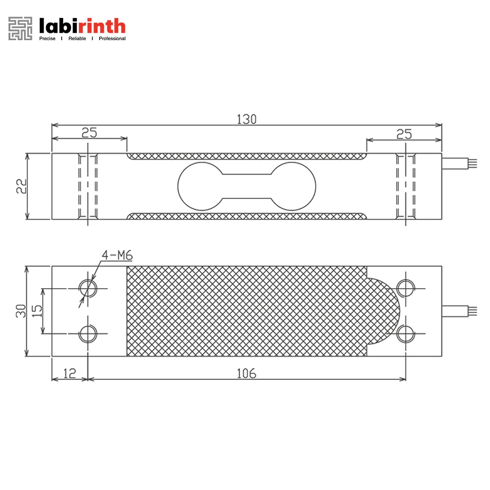 LC1330 Single Point Load Cell 50kg Capacity for Weighing Scale 30kg Micro Load Cell Force Sensor