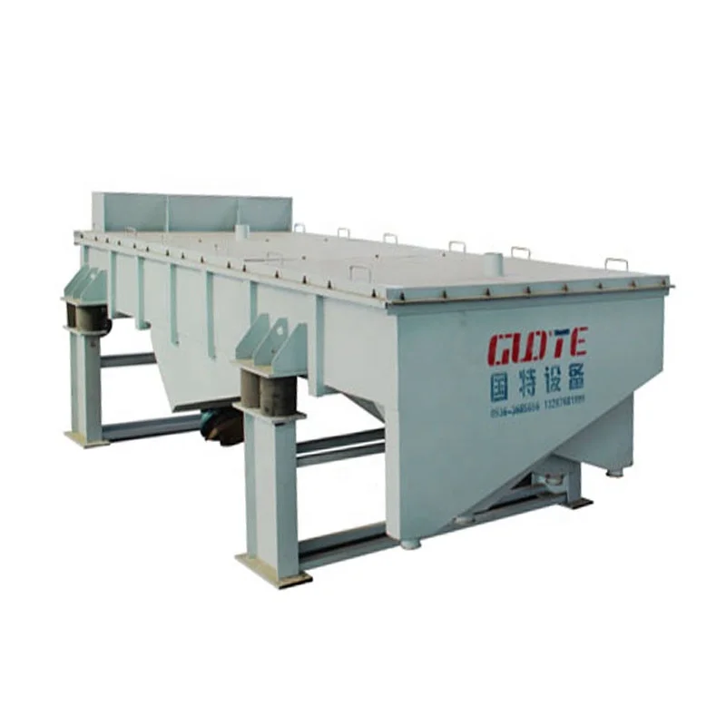 Rectangular Vibration Separator Linear Motion Vibrating Screens Vermicompost Sieving Machine