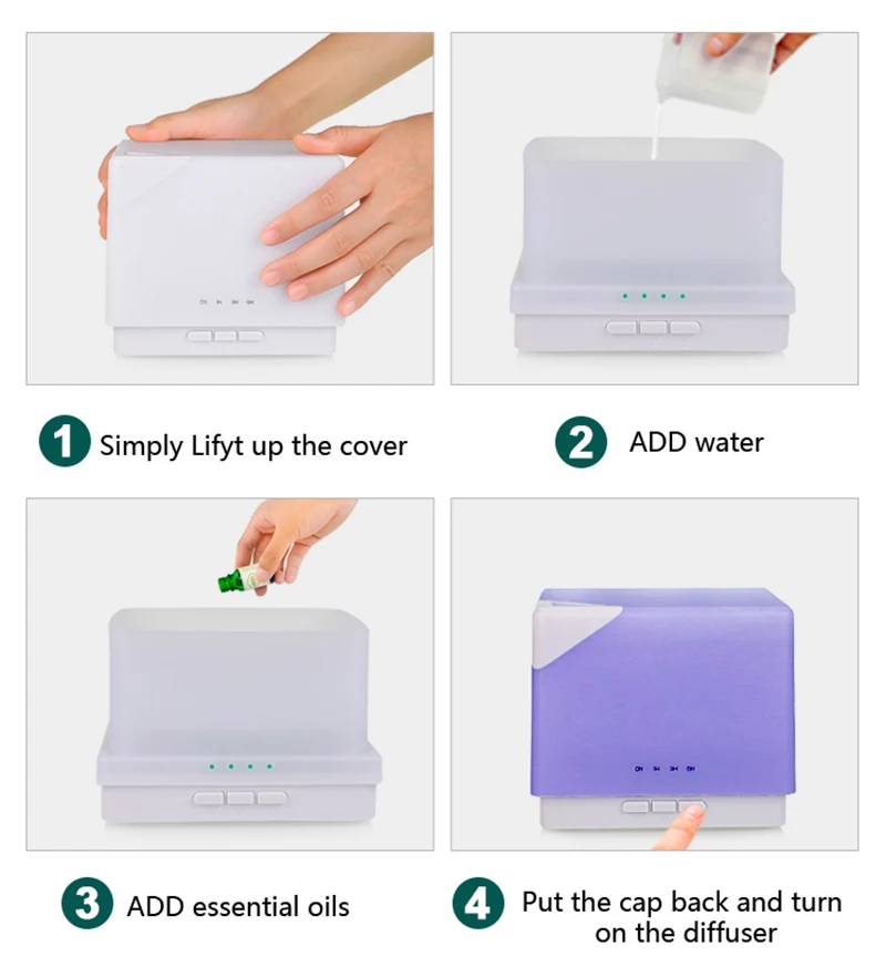600ml Household Remote Control Essential Oil Diffuser App Control Wifi Aromatherapy Ultrasonic Wooden Humidifier 1 Year Warranty