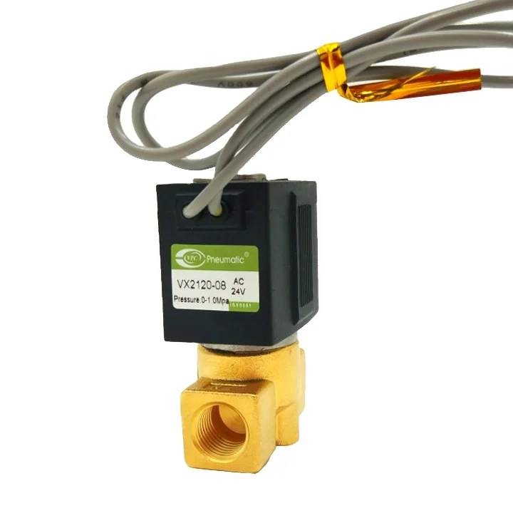 VX2130 1/2"  2 Way 12V High Temperature Brass Solenoid Valves