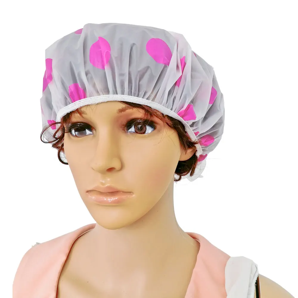 Неодноразовая Удобная шапочка для душа предотвращает намокание волос в душе многоразовая шапочка для ванны в отеле