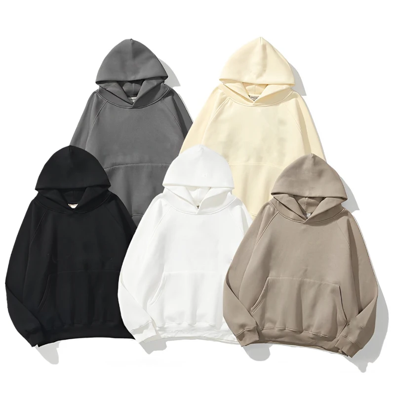 Wholesale 100% Polyester Raglan Sleeve Hoodie Custom Blank Pullover Mens Hoodies