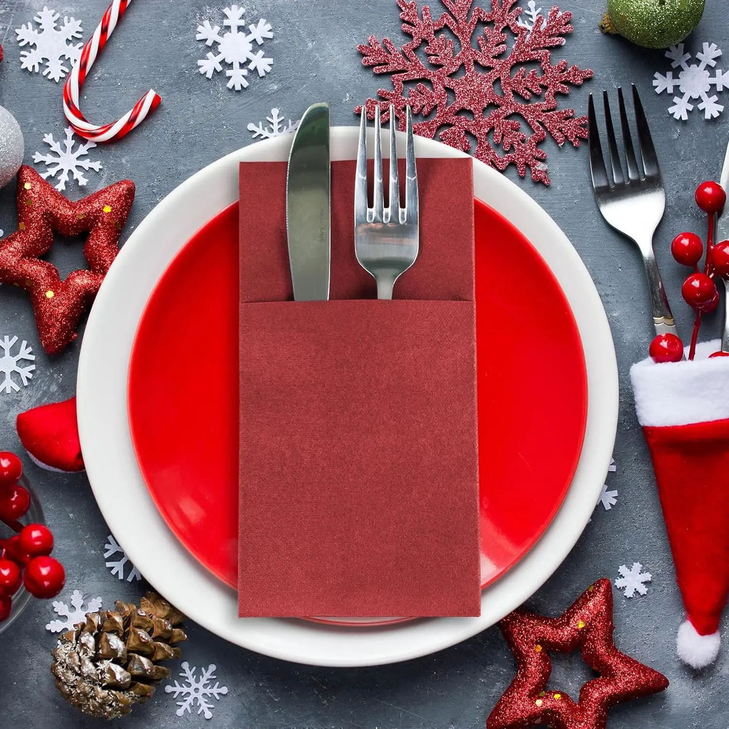 Цветные салфетки одноразовые с воздушной уложкой