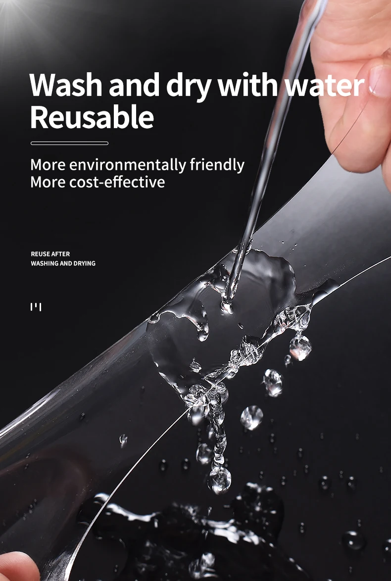 Easy To Use Washable Adhesive Silicone Tape Clear Nano Gel Grip Double