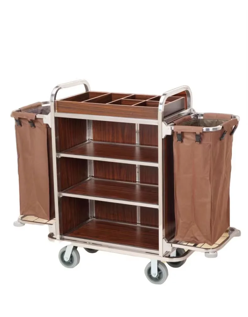 Commercial Hotel Housekeeping Cleaning Trolley Janitor Cart