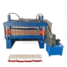 Steel Corrugated Sheet Double Layer 2 In 1 Metal IBR Roof Tile Making Machine Roll Forming Roofing Sheet Machinery