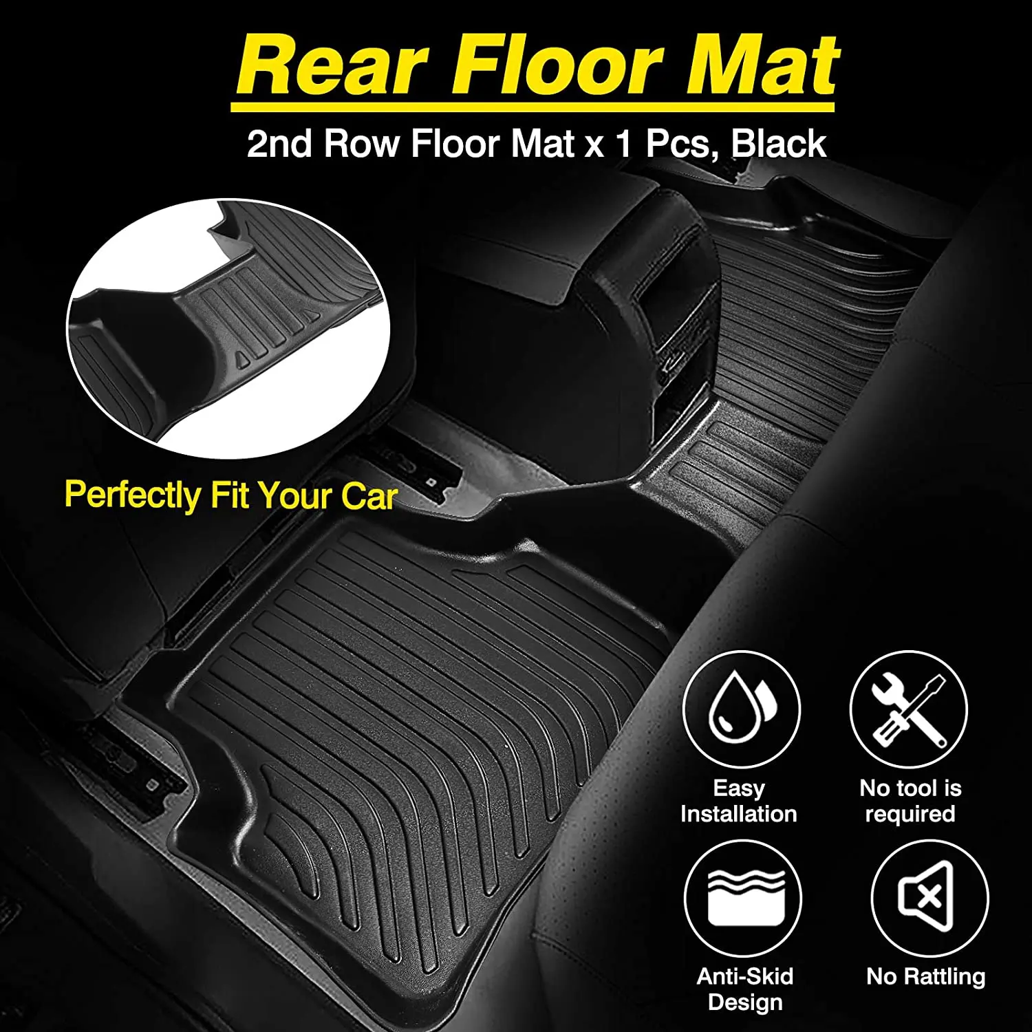 Tappetini per Auto in TPE per Jeep Renegade 2015 2016 2017-2020 fodera protettiva impermeabile in gomma per Auto accessori per interni Auto  34