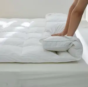 Golden Sail Eco-Friendly Hotel Mattress Topper Quilted  200TC Thread Count Thick Pad for All-Season Guest