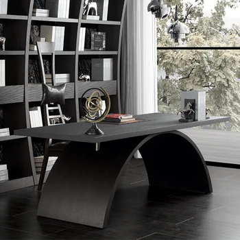 COOMO DAPO DY12 Moon bookstand Italian classic desk office furniture combination suit  boss's desk Wooden conversation table