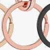 Rose gold 30 flat circle