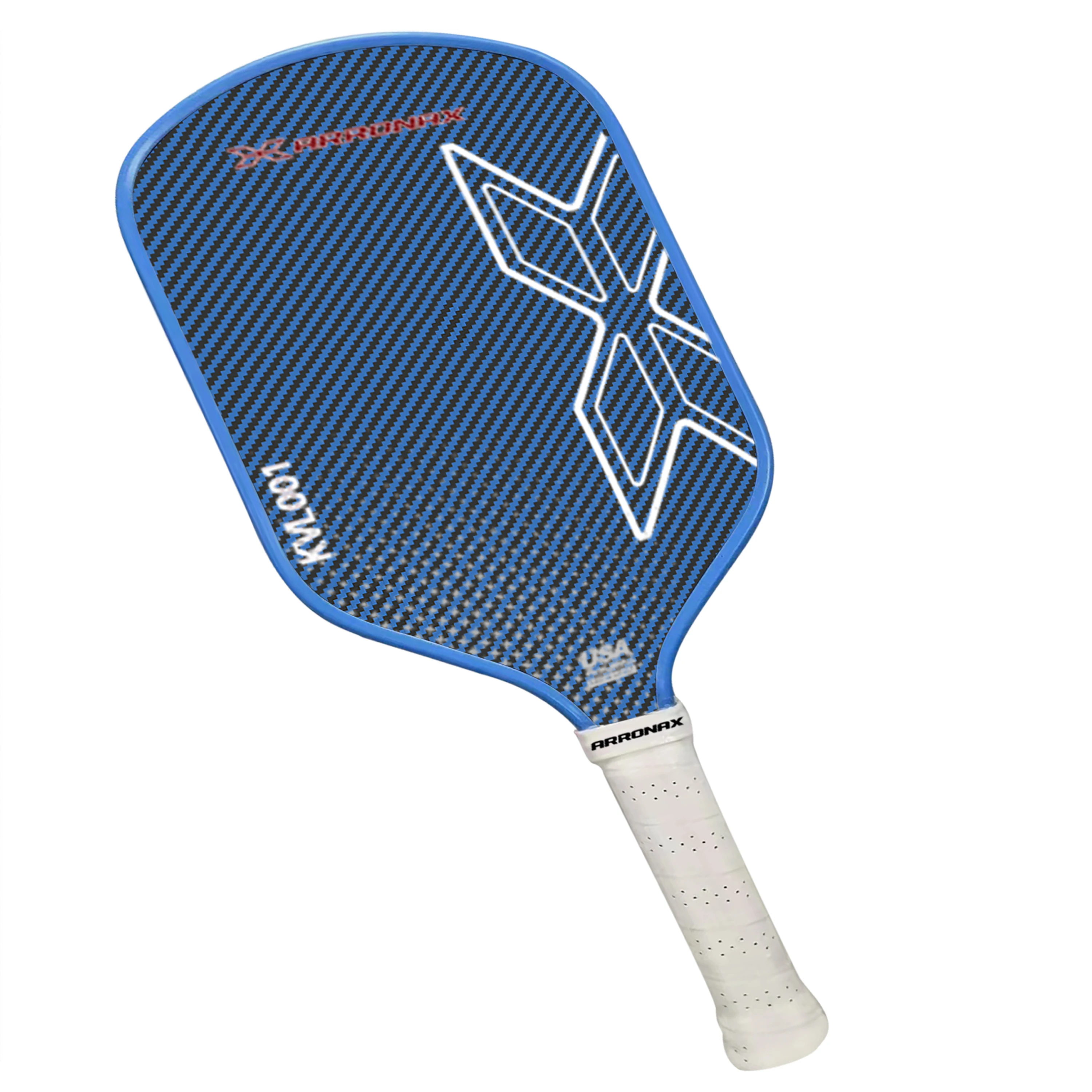 ARRONAX Pickle Ball Factory 2024 New Blue Carbon Fiber Thermoformed Pickleball Paddle Custom