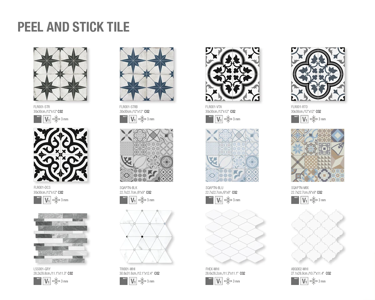 Sunwings Peel And Stick Waterjet Tile Stock In Us White Carrara Leaf Backplash Tile For