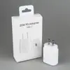 Adaptador blanco de 25 W para EE. UU. con caja