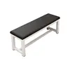 White steel frame with black upholstery [Upgraded Version]
