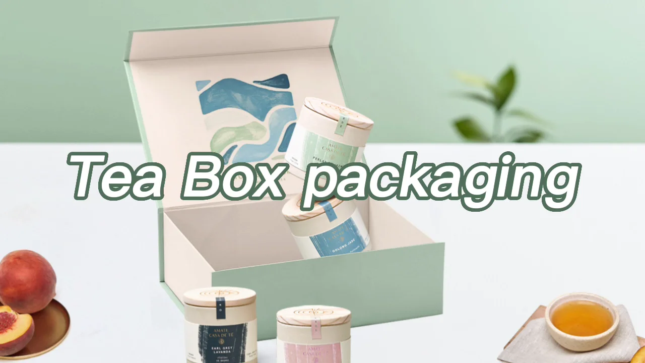 Luxury Custom Afternoon Tea Bag Paper Cardboard Carton Packaging Box