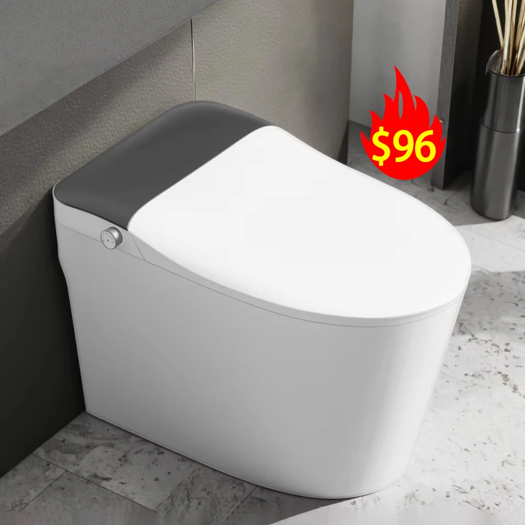 Bestseller pro hotelové použití – sanitární keramika, koupelnová toaleta (WC) s elektrickým inteligentním bidetem, podlahová montáž, jednodílná chytrá toaletní mísa pro koupelnu