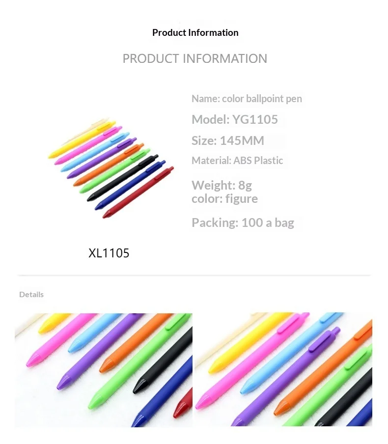 Gel Pen With Macaron Design And Retractable Mechanism Black Ink_voghion.com