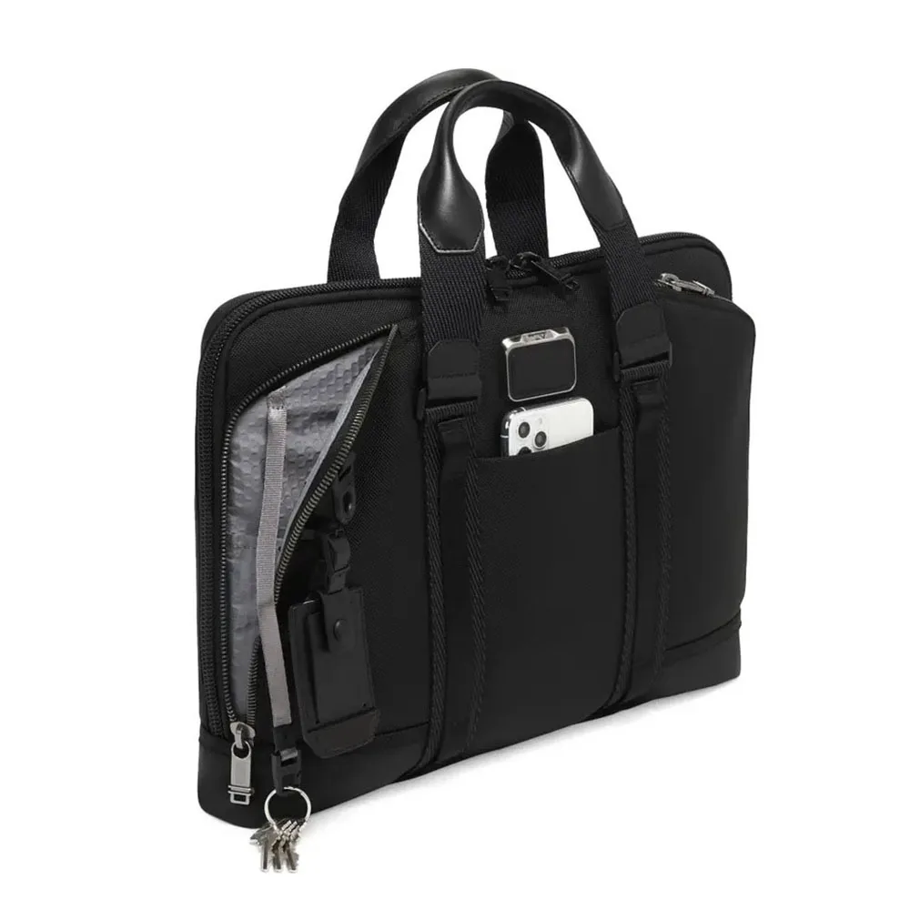 Брендовый Роскошный Тонкий деловой мужской портфель для