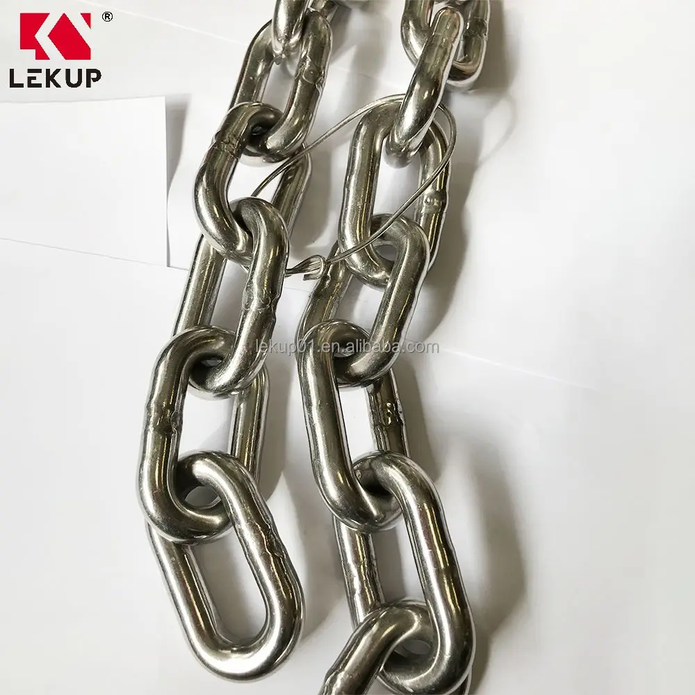 Nicerity Heavy Duty D-Shape Chain Quick Links - 6mm Black Iron Connectors (6-Pack)
