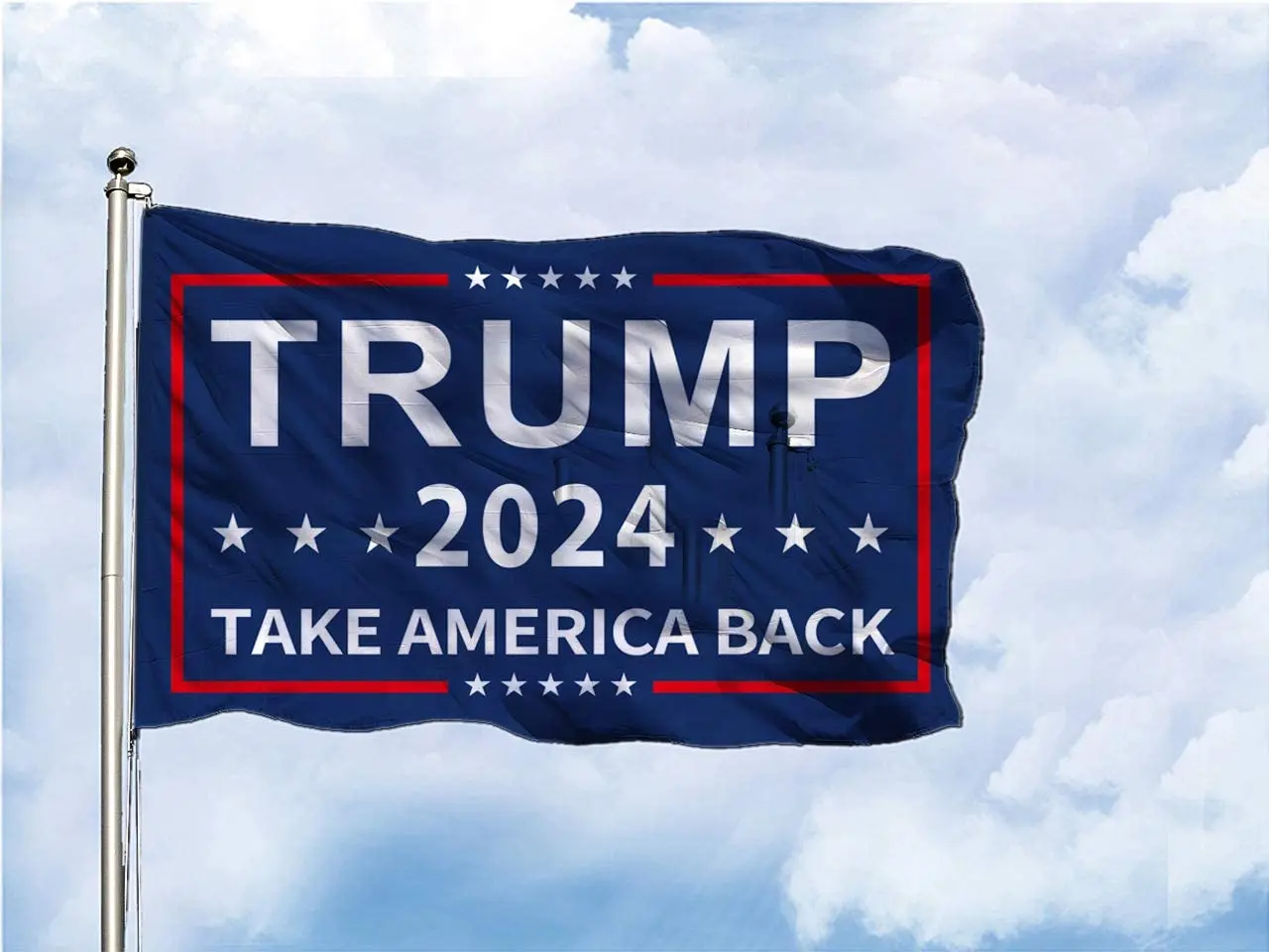 3 x 5 Feet Banner for Trucks & Boats Trump 2024 Flag Trump Take America Back Flag Donald Trump Save America Flag for Interior and Exterior Decoration Durable Weatherproof Brass Grommets