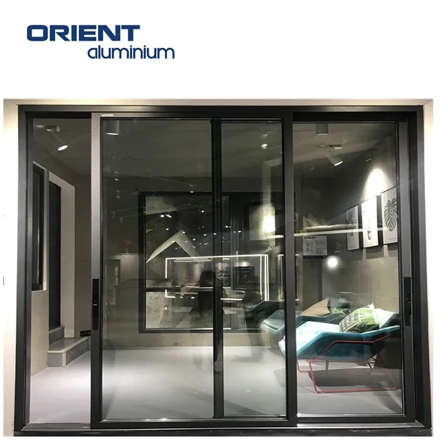 Balcony Aluminum Sliding Doors Glass Aluminum Door Entrance Folding Door Aluminium Bifold Patio With Mosquito Net for Homes