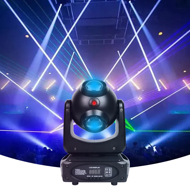 LED Moving Head Light RGBW Beam Lights DMX for Live Show DJ Disco Events Party Stage Lighting KTV Wedding Christmas Halloween
