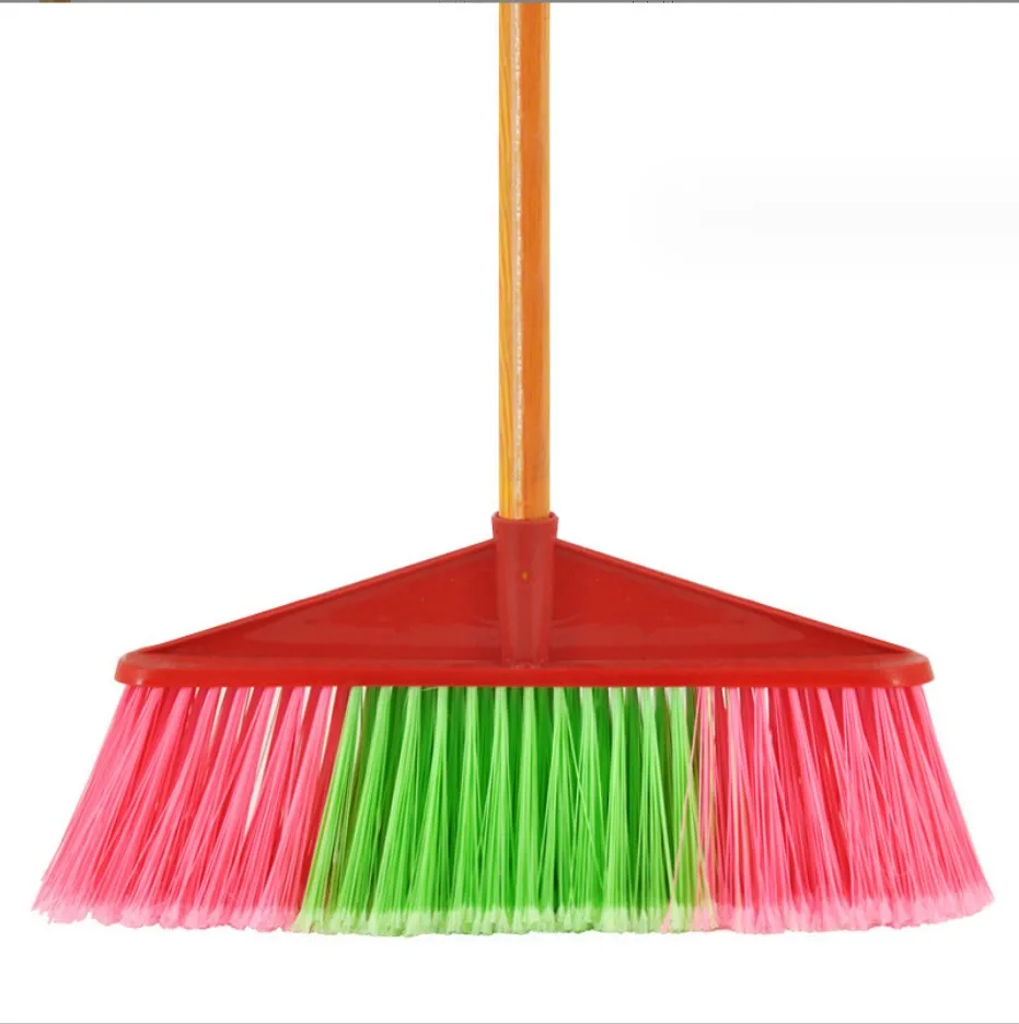 Cheap Plastic Brushes Brooms Supplier Industrial Brooms With Handle