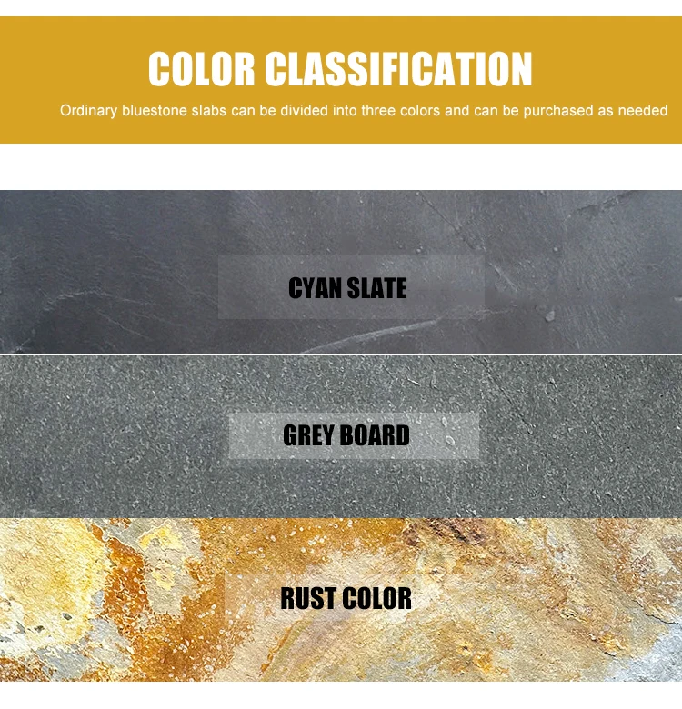 Natural Rusty Slate Floor Tiles Split Surface Floor Tiles Driveway